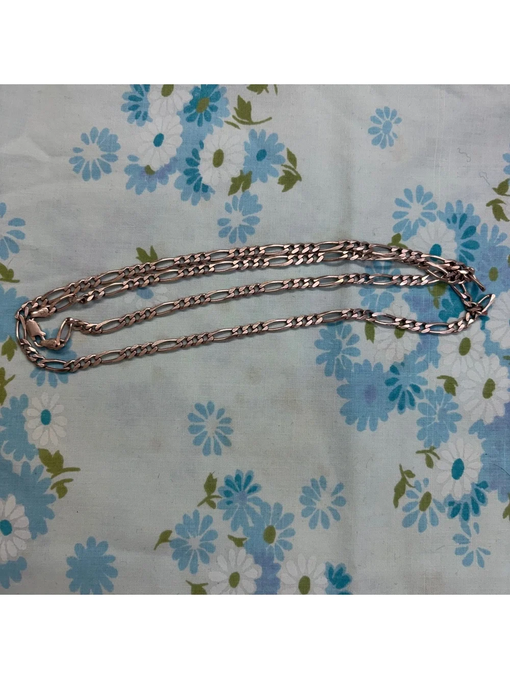 30 inch figaro sterling silver chain vintage 90s